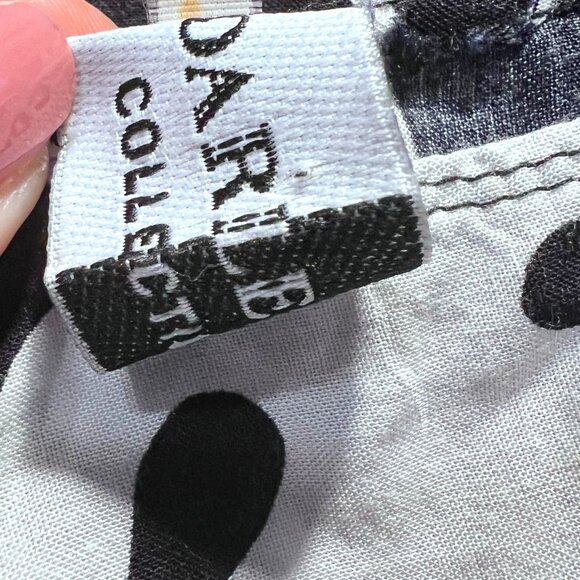 Darlene Collection- Sleeveless Mini Dress/Swimsuit Cover Up-Tropical-Sz. L-Black - Picture 11 of 12